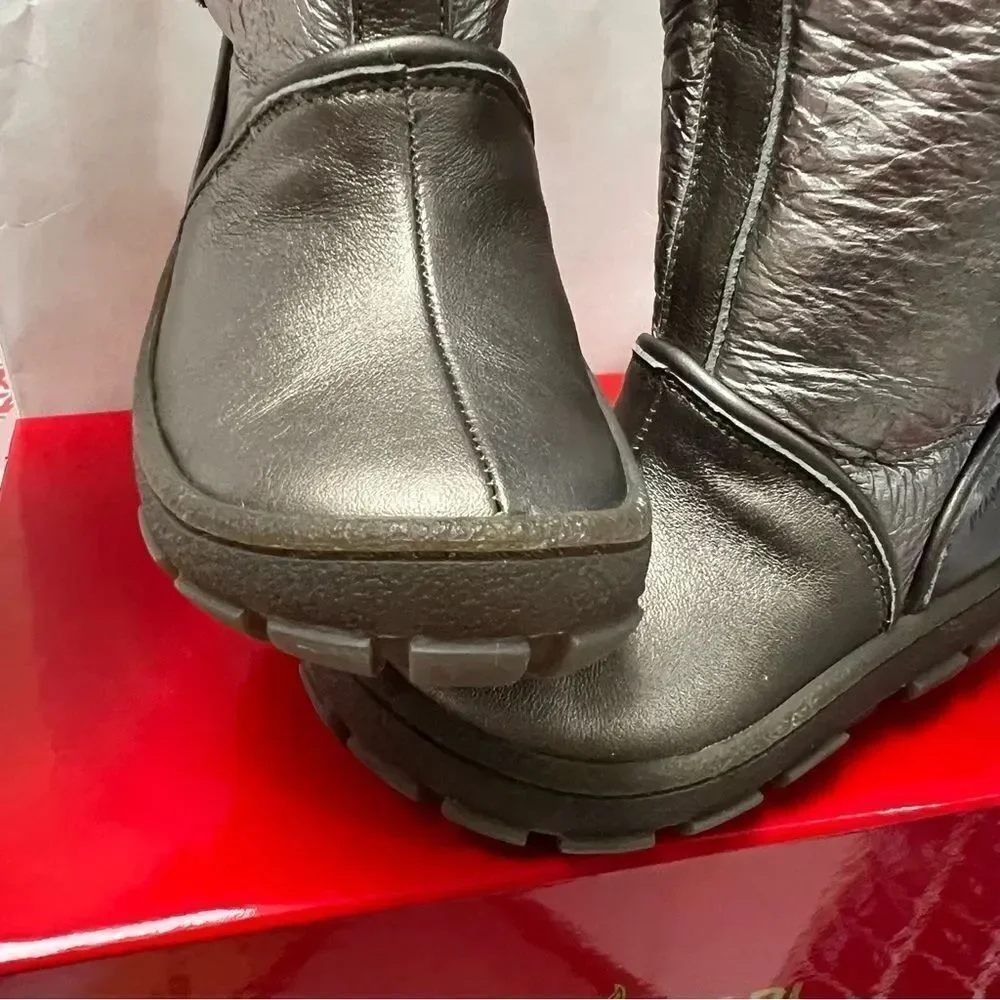 Pom D’Api Bronze Piwi Chabraque Sherpa  lined winter boots NWT size 5 Euro 120